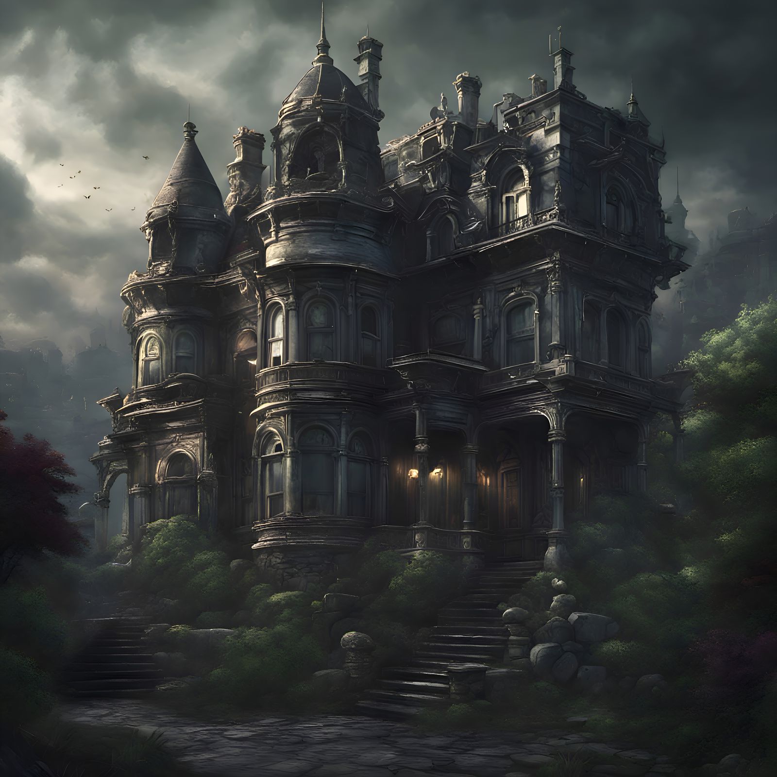 A mansion - AI Generated Artwork - NightCafe Creator