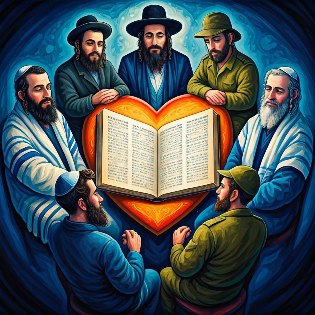 Jewish Community United in Harmony and Spiritual Connection