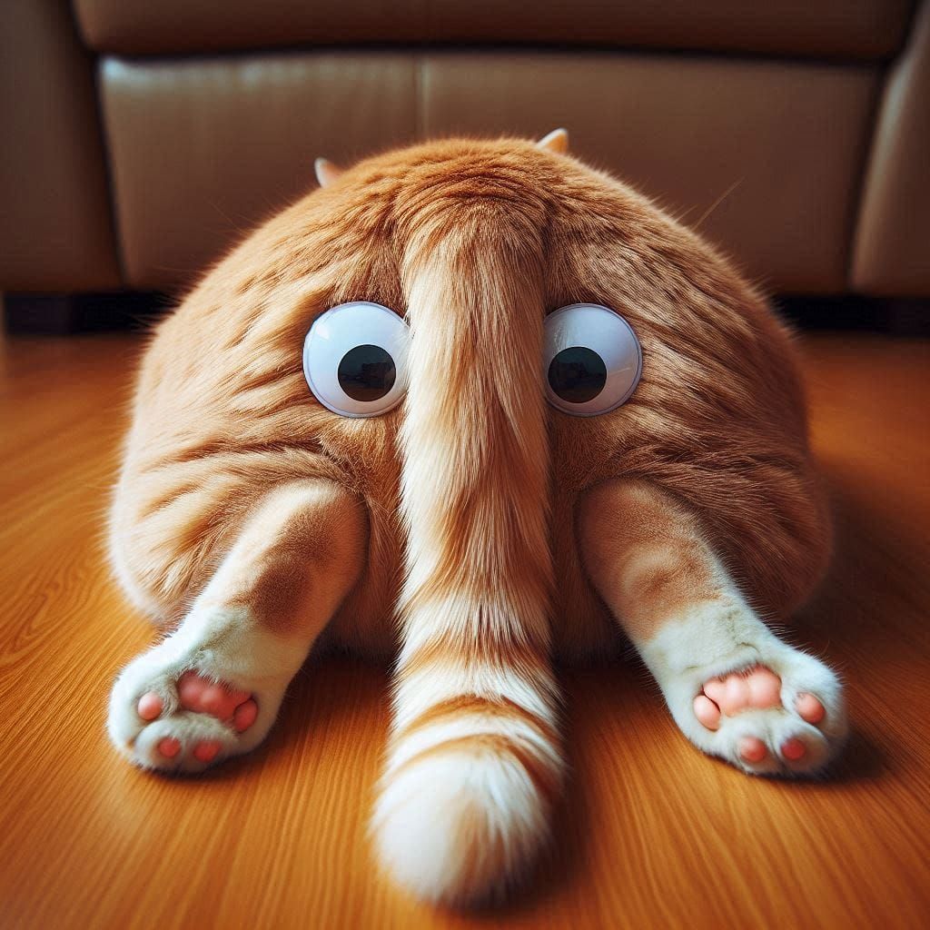 Eyes In Unexpected Places: The Cat!