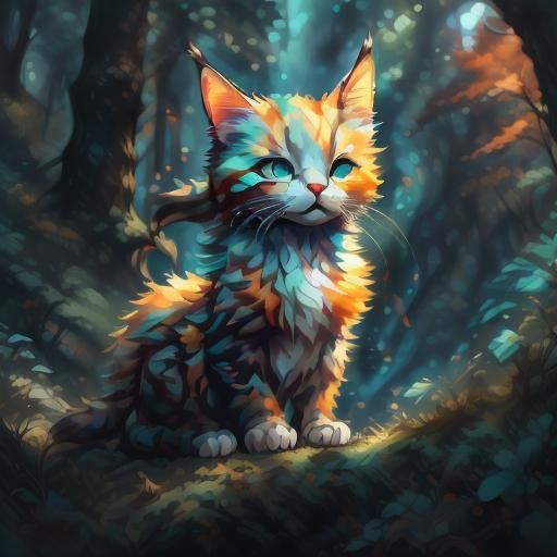 Vicious <lora:Watercolor portrait:1.0> <lora:cat:1.0>