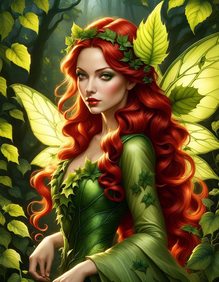 Poison Ivy fairy - AI Generated Artwork - NightCafe Creator