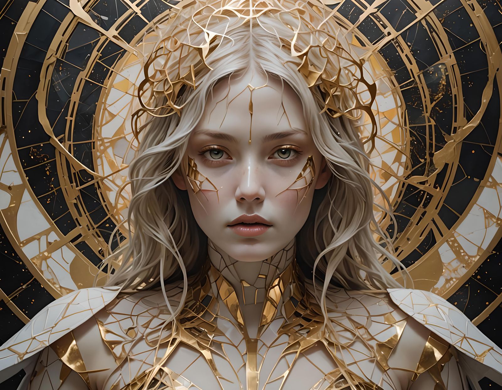 \omega _\varphi =\omega _0+\sqrt{-1}\partial {\bar{\partial }}\varphi >0 ,  abstract art gothic art,psychedelic ...  by @SethRichards