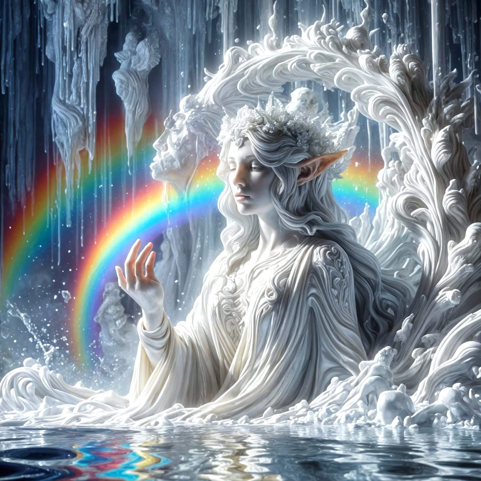 Elven maiden's cleansing ritual