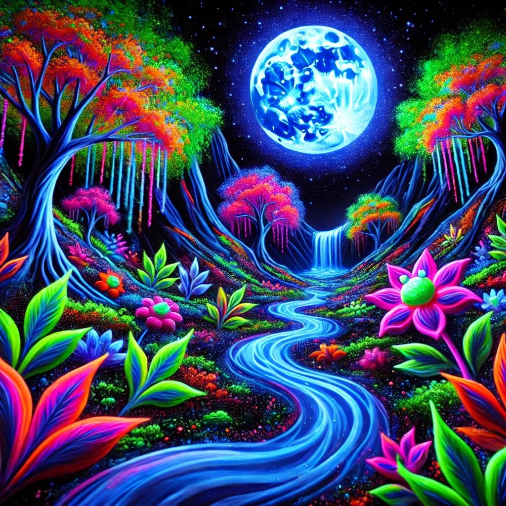 Luminous Nightscape | DALL-E 3 AI image prompt in my tutorials!