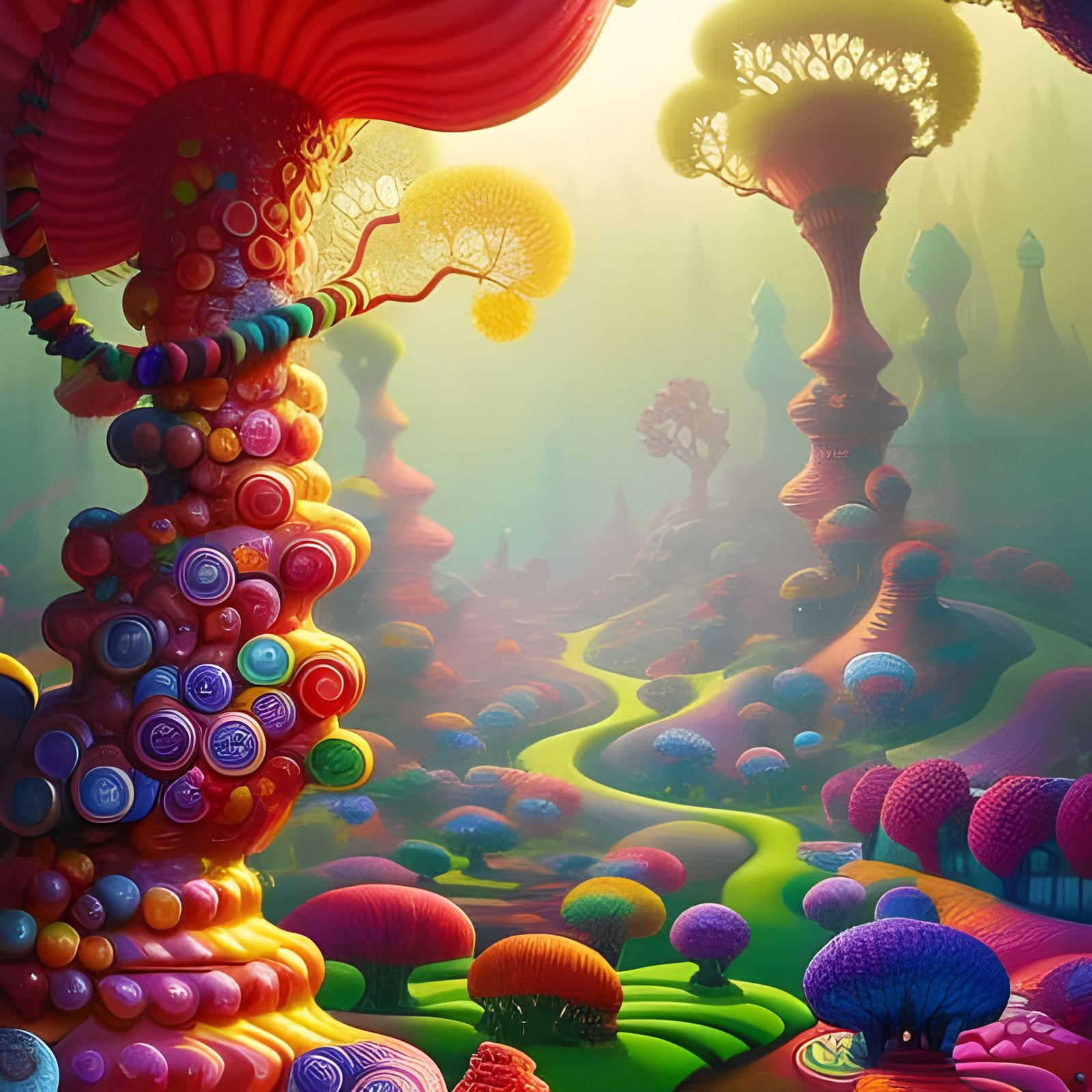 Candyland the Revenge - AI Generated Artwork - NightCafe Creator