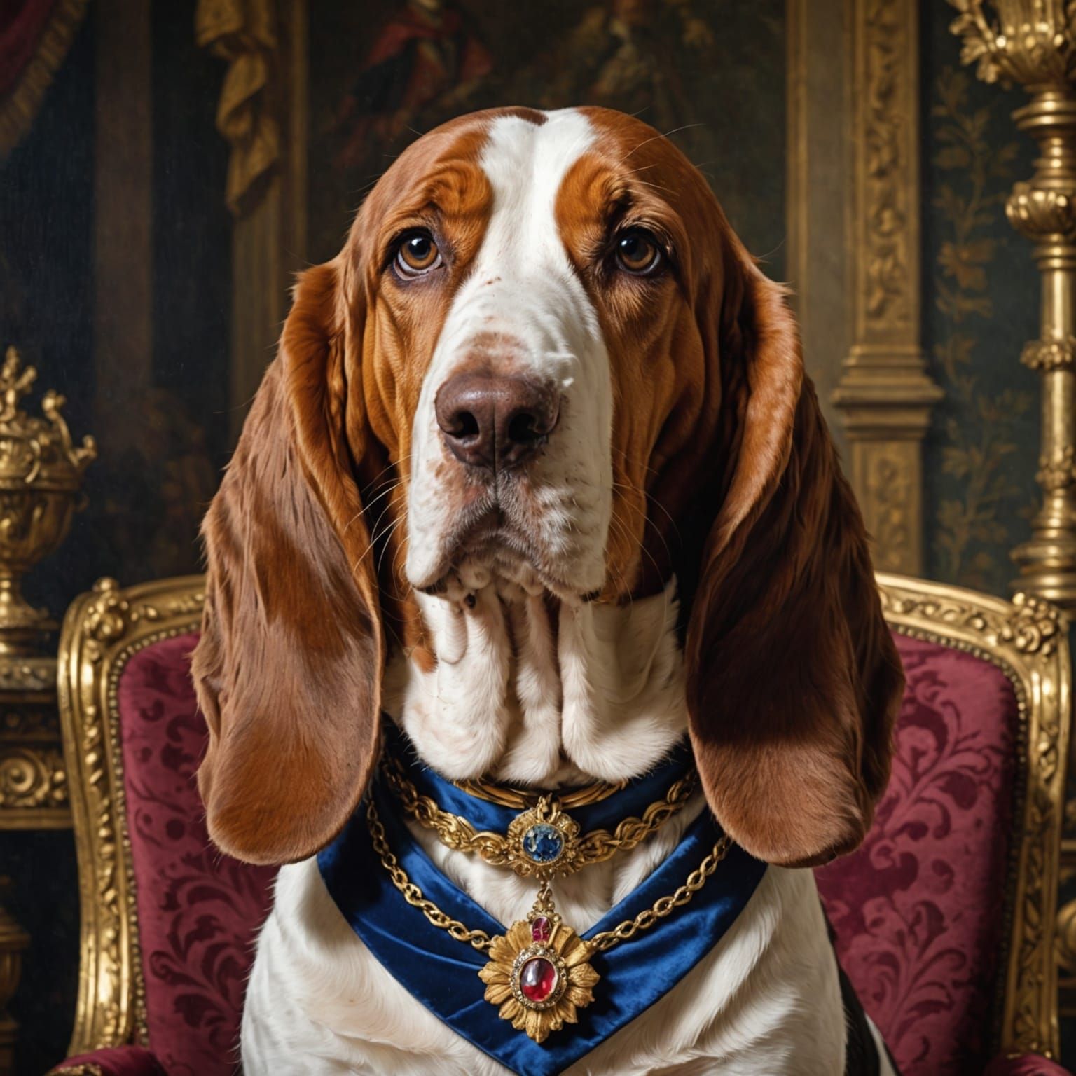 Royal hound  by @Bwo-King