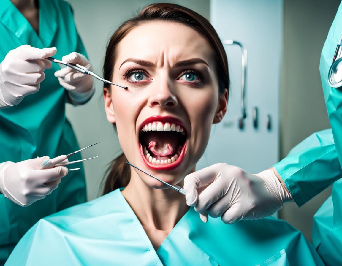 Dentist gone bad... AI Generated Artwork NightCafe Creator