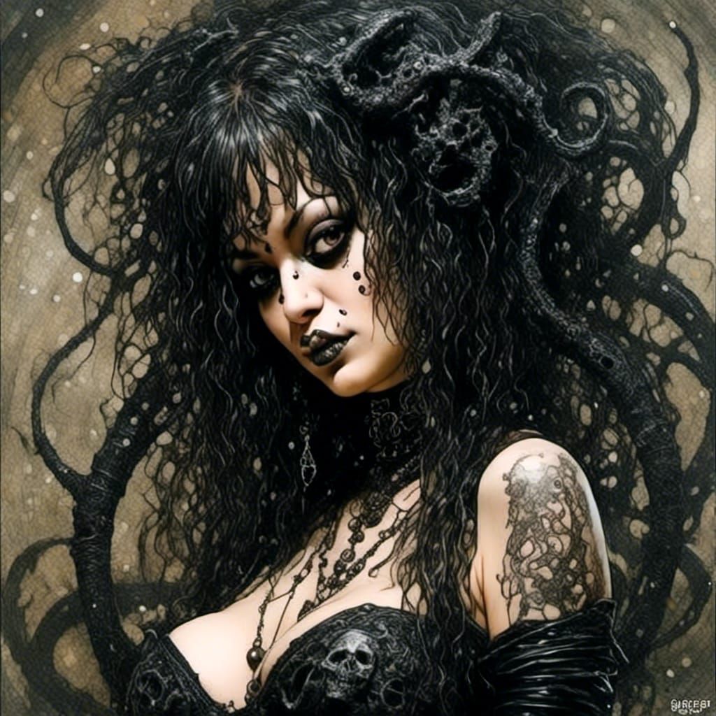 <lora:Rococo-Horrorcore:1.0> <lora:Skye:1.0> Gerald Brom H.R...