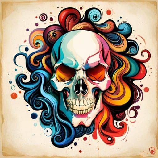 Colorful Skull
