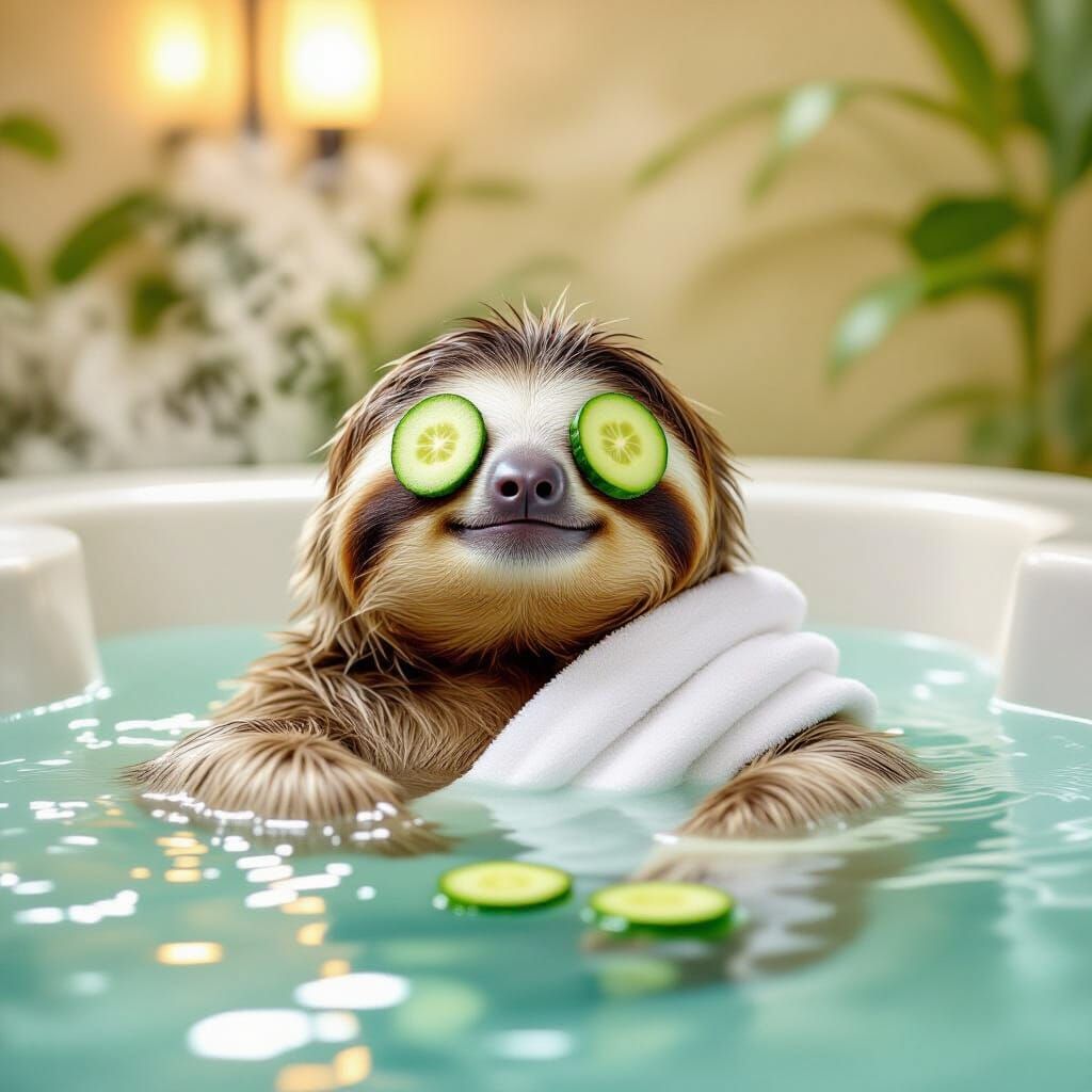 Sloth spa  by @Bea Yesse