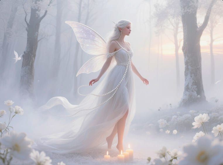 8/13/2025-White Fairy 4 Art By Archangel Tara