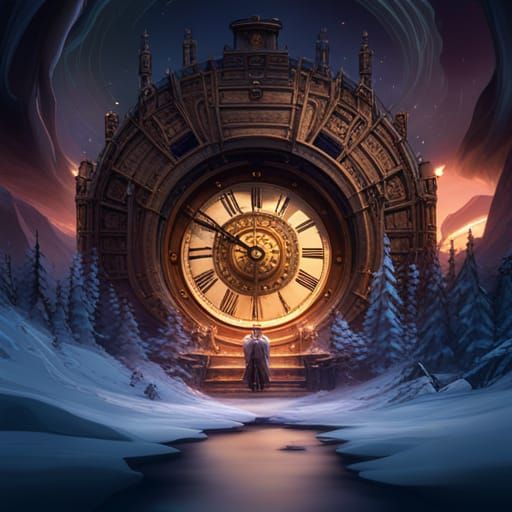 Magical Mysthical Clock  by @Arty