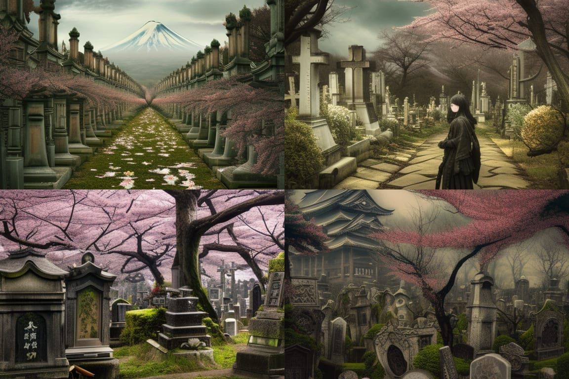 Cemetery near Mt. Fuji