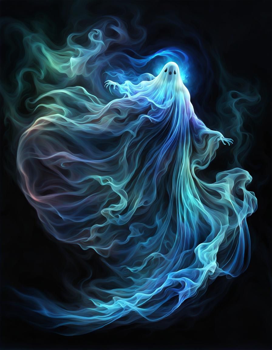 Ethereal Smoke Ghost in Arabian Nights Style