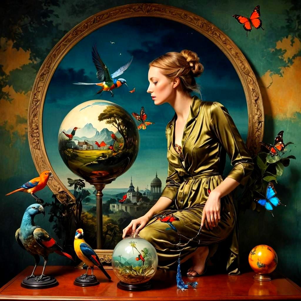 Surrealistic Beauty in Vibrant Landscape