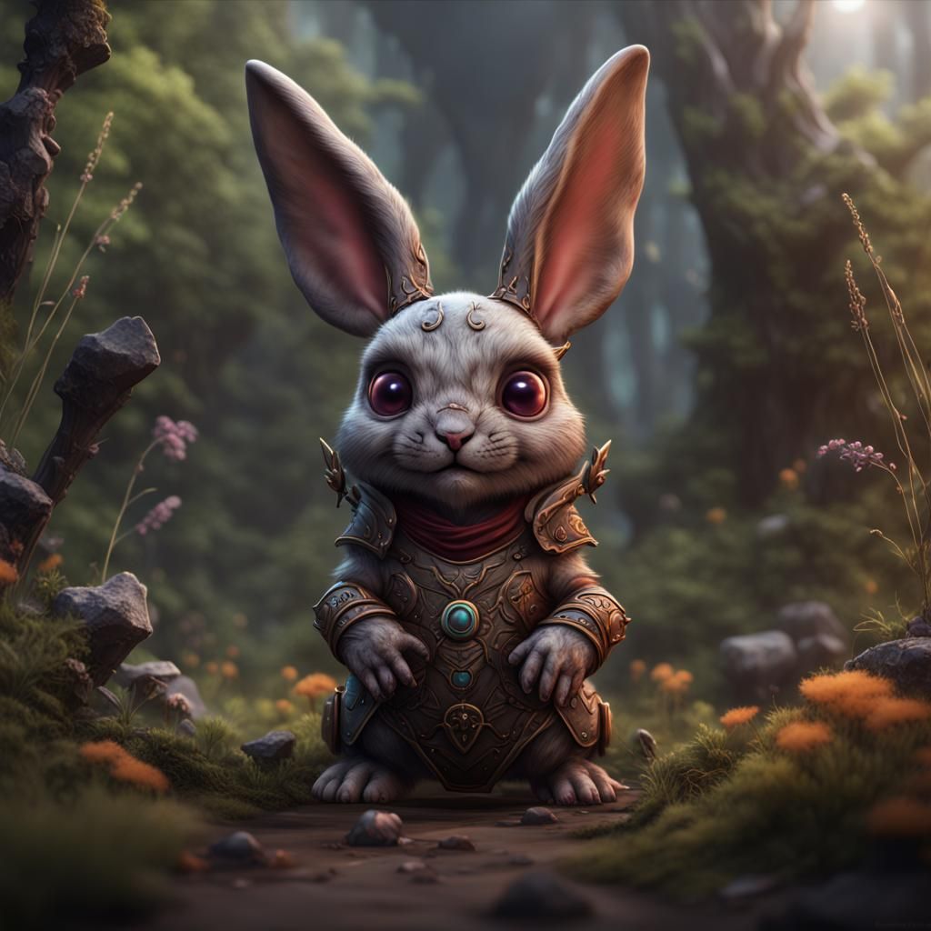 Deadly baby bunny - AI Generated Artwork - NightCafe Creator