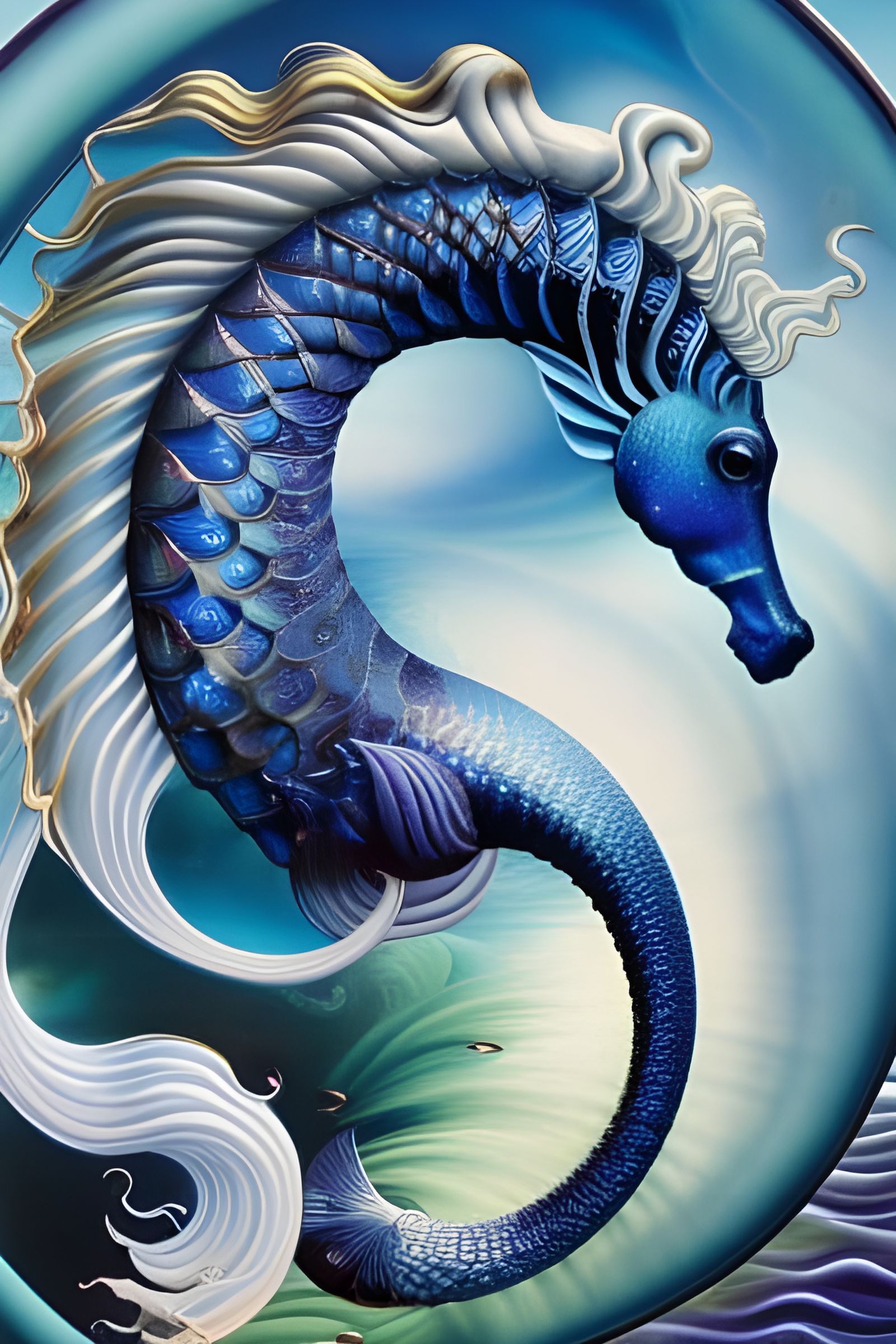 Sea Horse  by @Hit moments