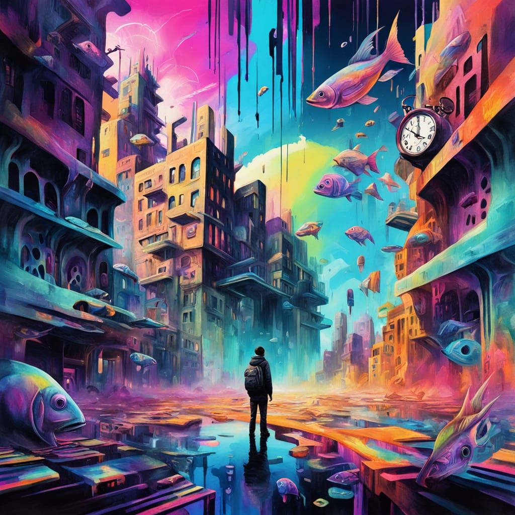 Fragments of a Glitched Sky