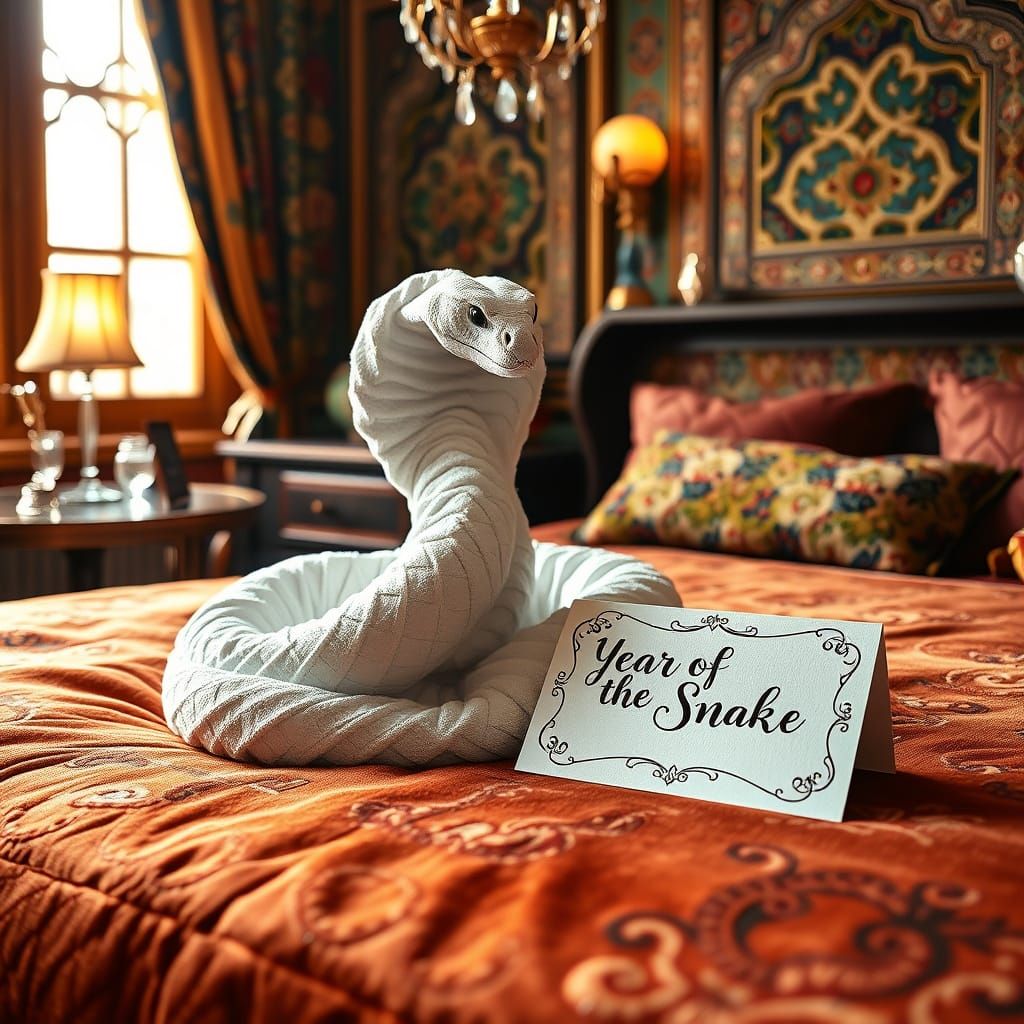 Towel Snake  by @Allison