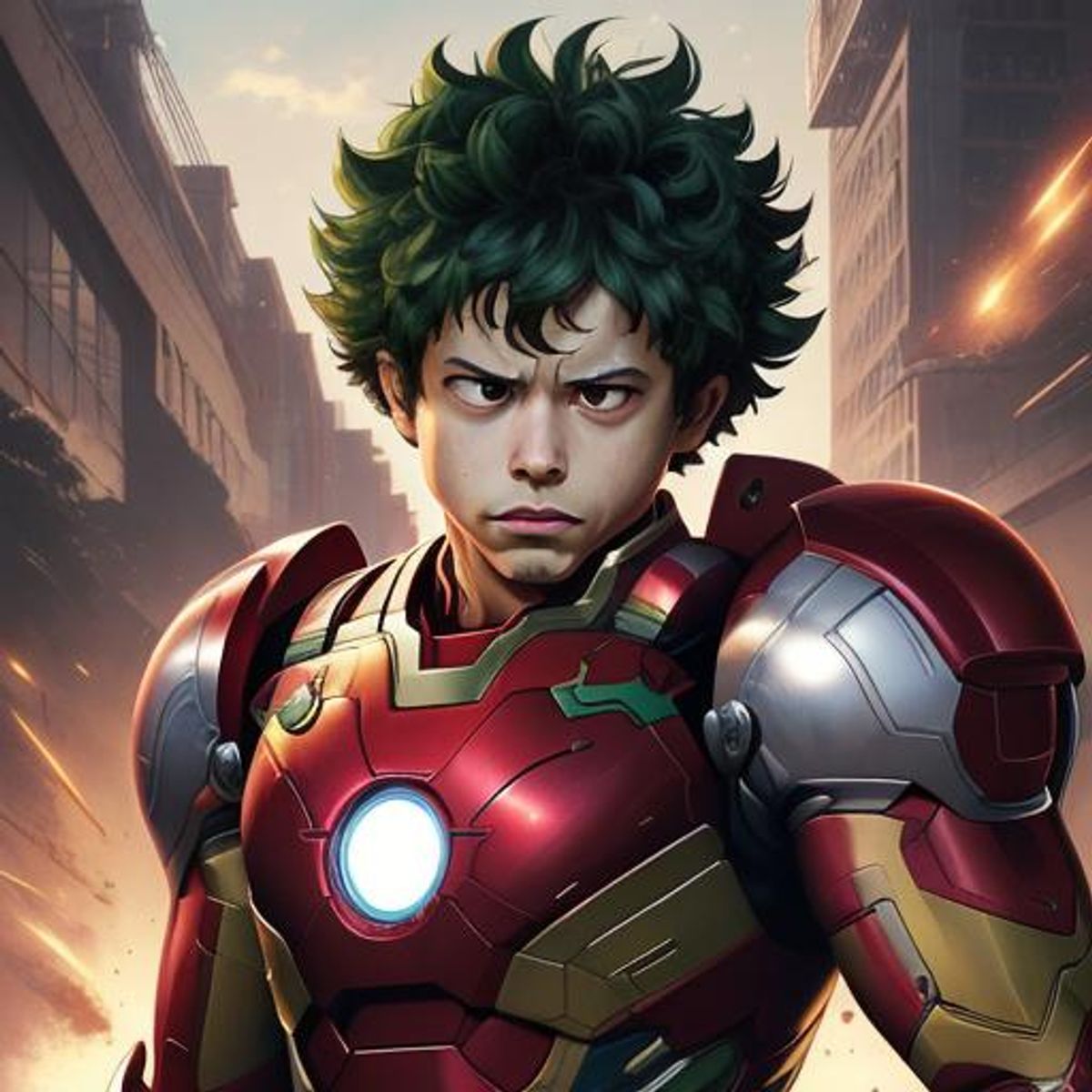 Iron Deku (Marvel x My Hero Academia crossover) - AI Generated Artwork ...