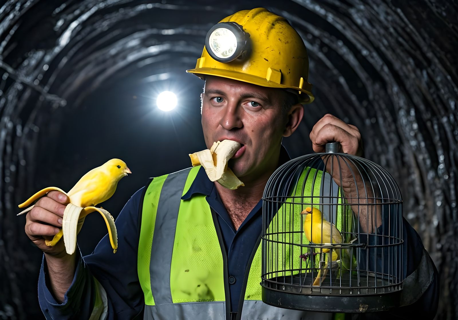 My canary merged with my banana, glad that I didn't bite its head off  by @Gary Murakami