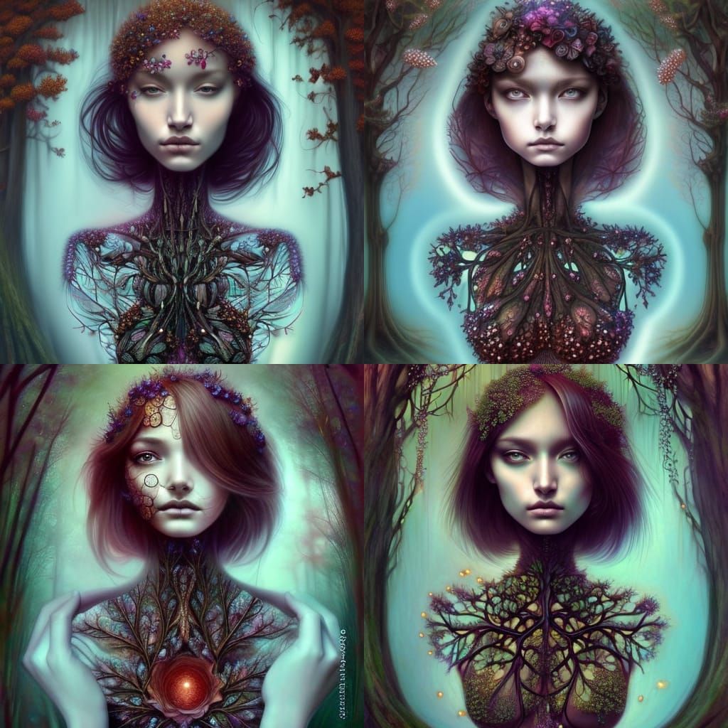 Anatomy Forest Fairies - AI Generated Artwork - NightCafe Creator