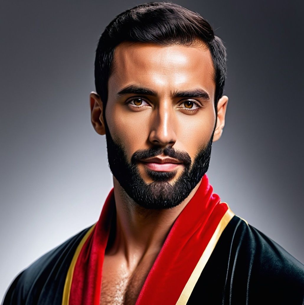 Wonderful bearded man