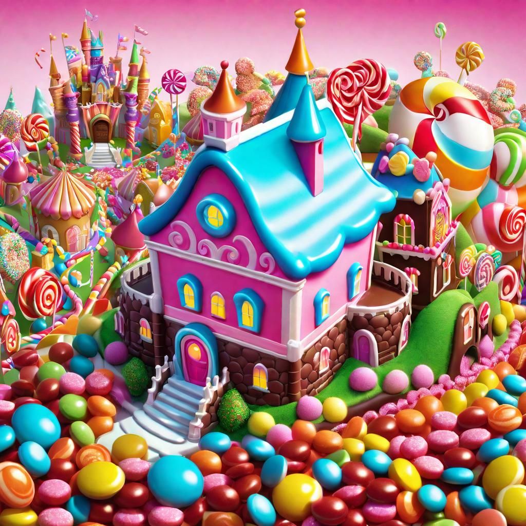 Candy Wonderland - AI Generated Artwork - NightCafe Creator