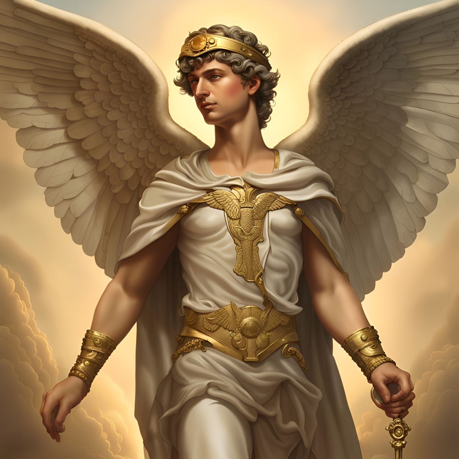 Mercurial Greek God Hermes - AI Generated Artwork - NightCafe Creator