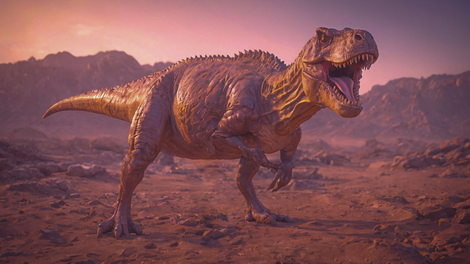 Tyrannosaurus Rex at Dusk 🦖🌅