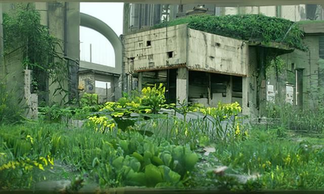 An ancient dystopian metropolis, surrounded by barren wastel...