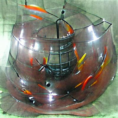 tower steel fishbowl