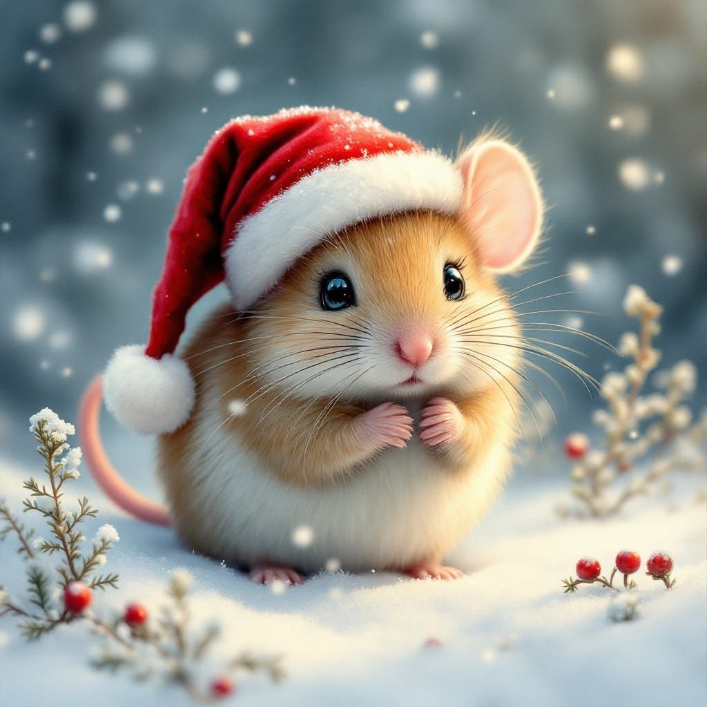 Fluffy mouse  by @Rachel Rhoads