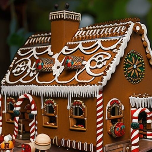 Insanely detailed Gingerbread House - AI Generated Artwork - NightCafe ...