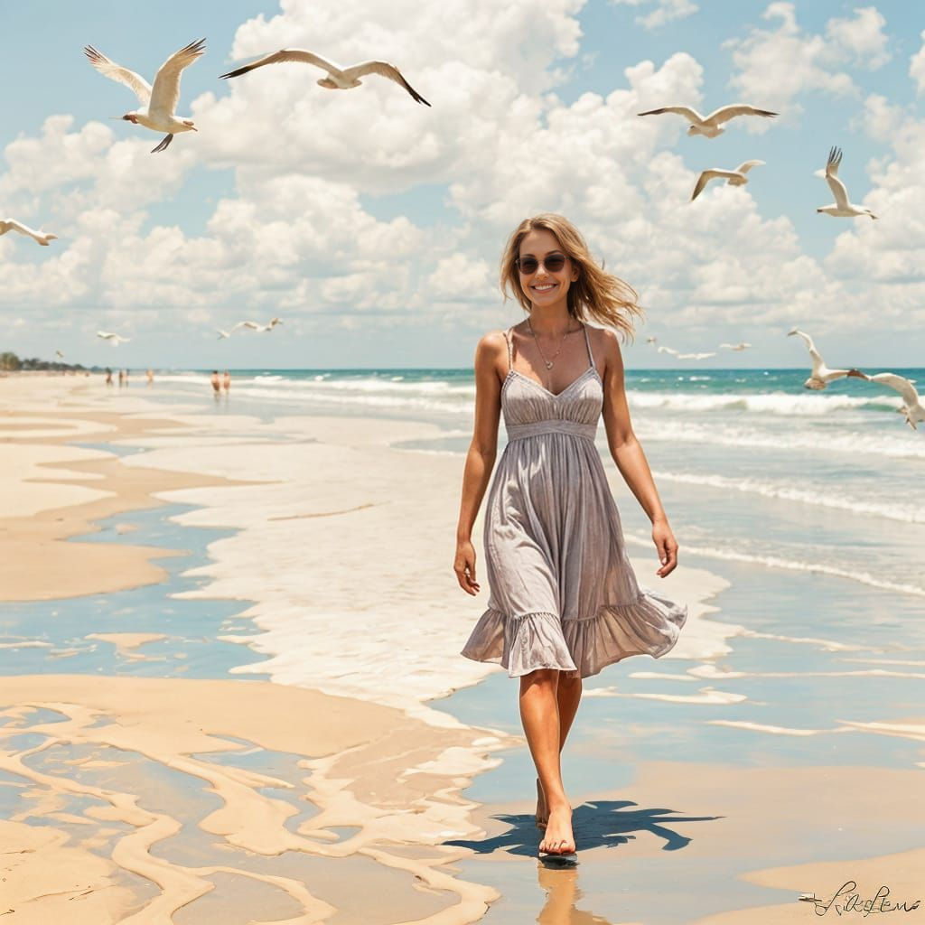 Hot Summer day at the coast  by @Selkie