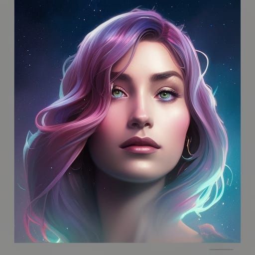 Purple Haired - AI Generated Artwork - NightCafe Creator