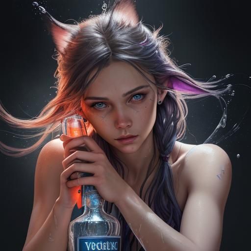 vodka girl AI Generated Artwork NightCafe Creator