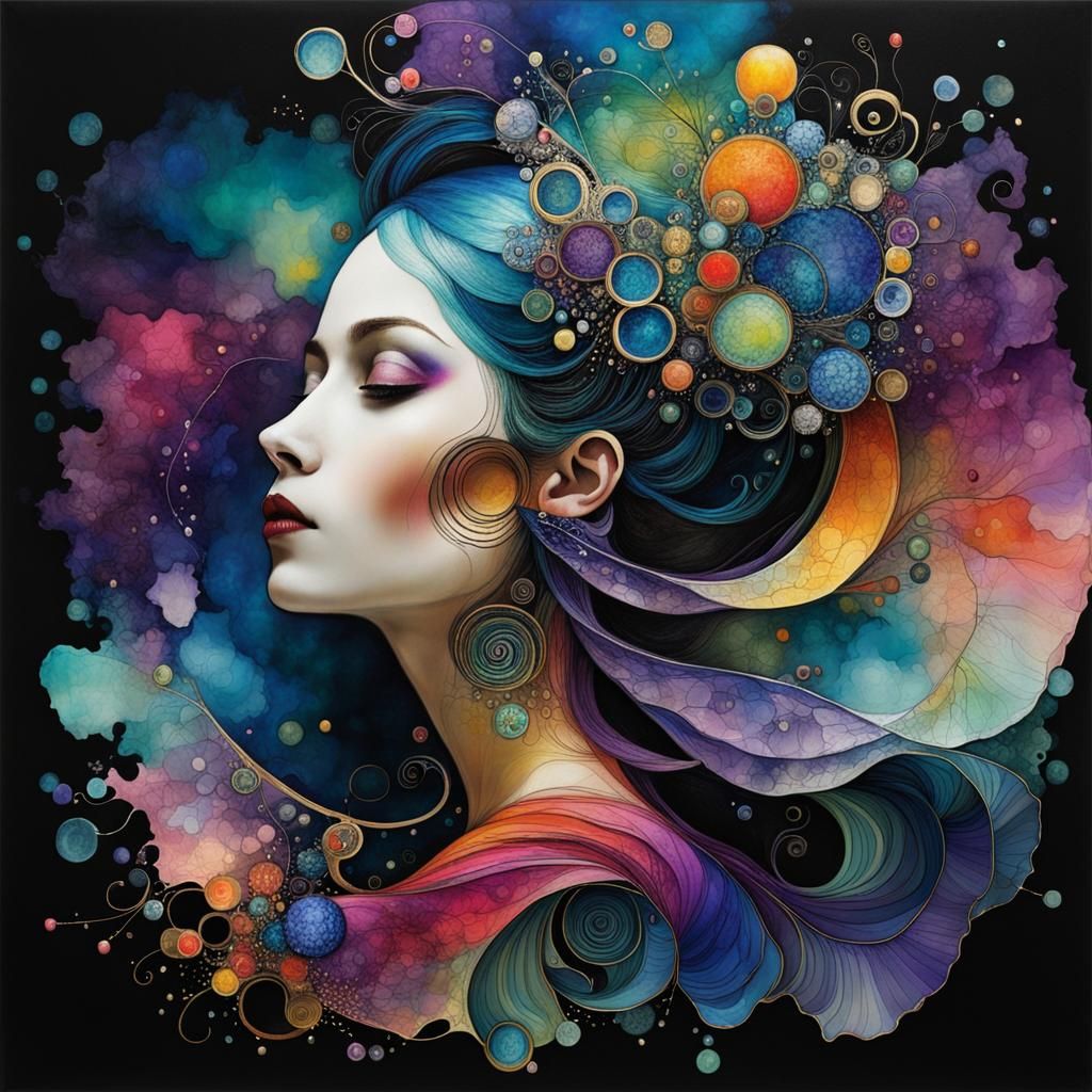 Enamelled, sheen, reflections, vibrant