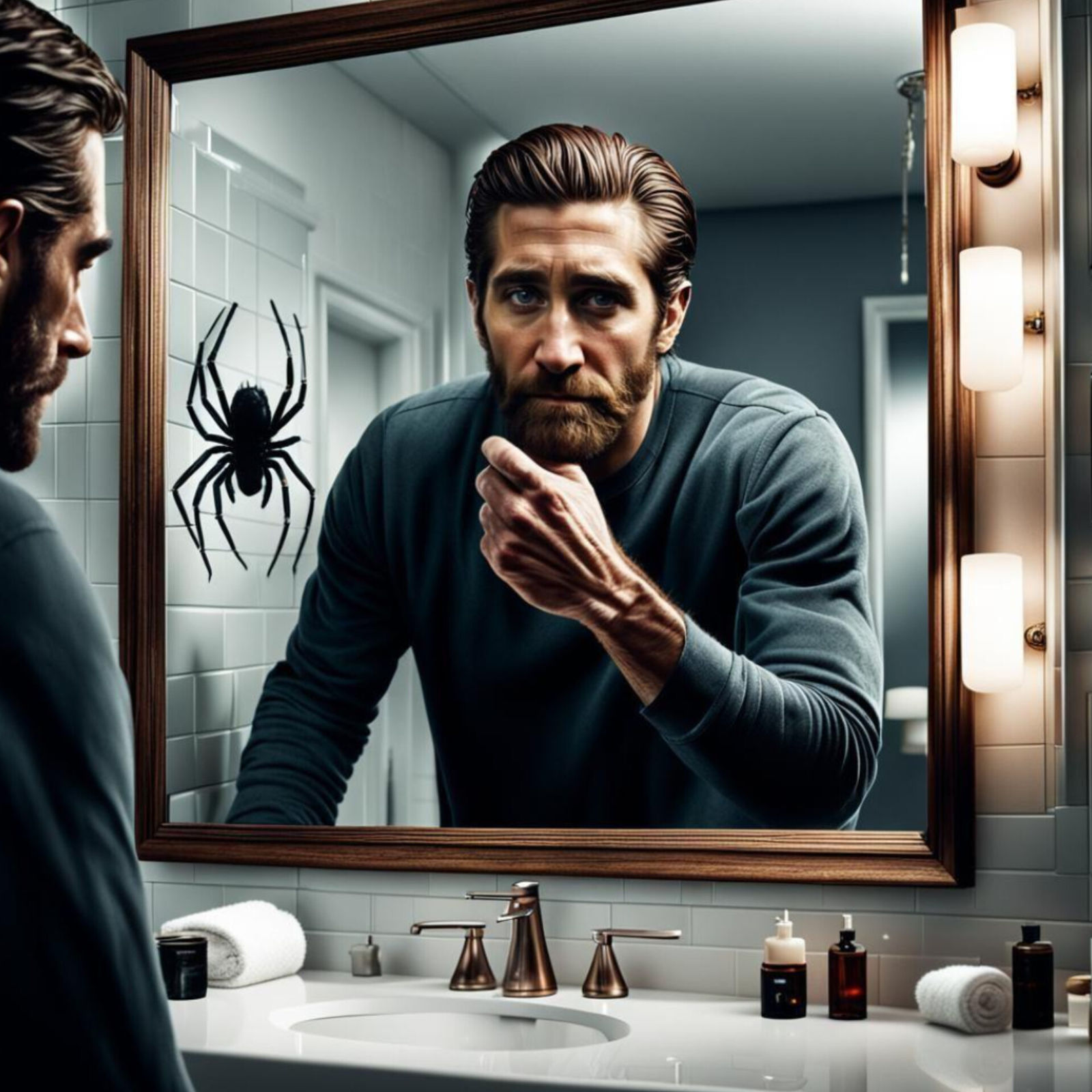 Inspired by the movie "ENEMY" (2013) directed by Denis Villeneuve and starring Jake Gyllenhaal.