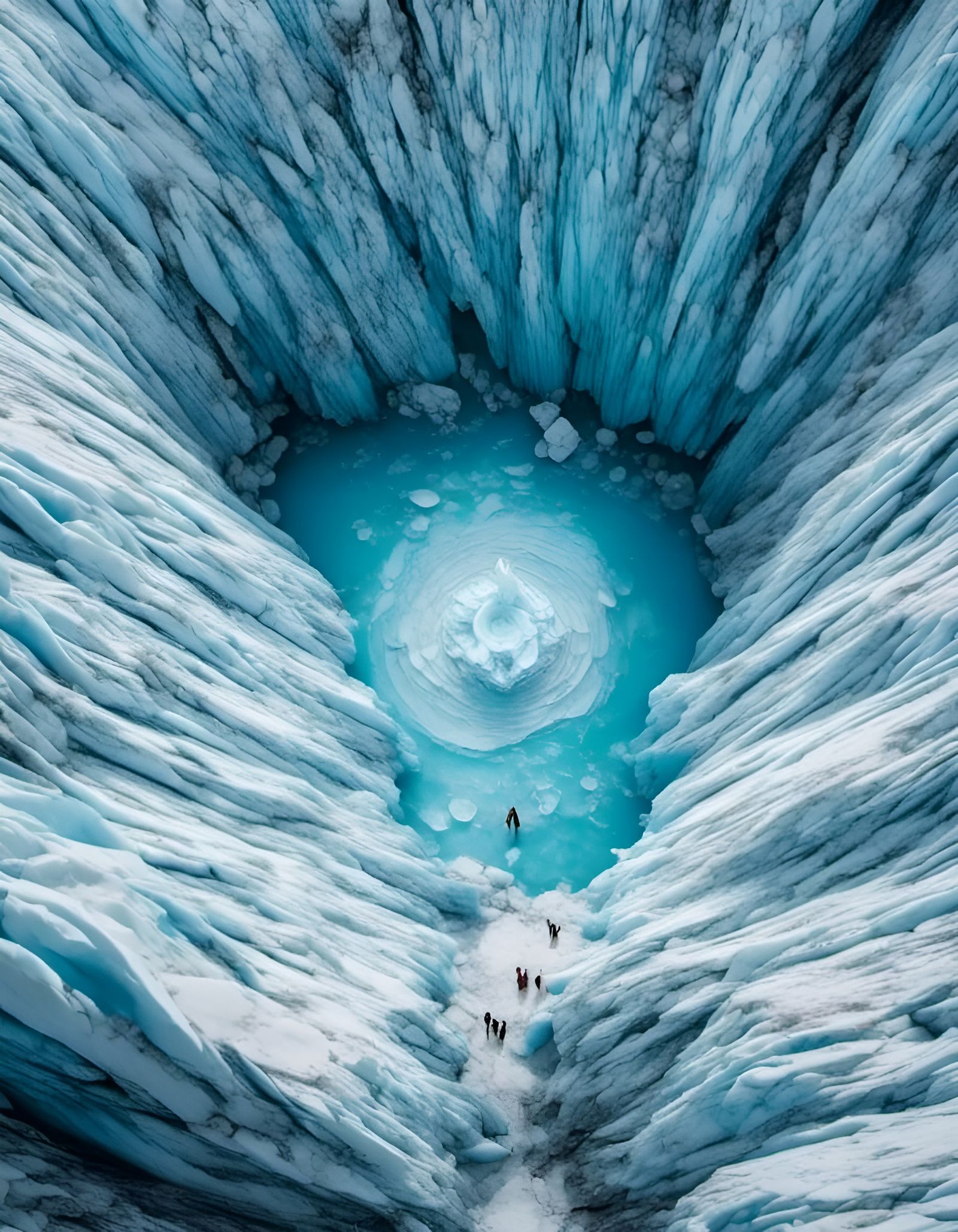 Frozen fountain