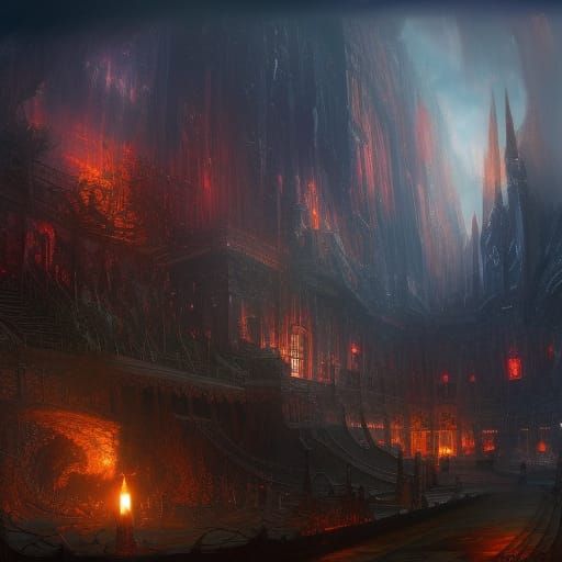 The Crimson Fort - AI Generated Artwork - NightCafe Creator