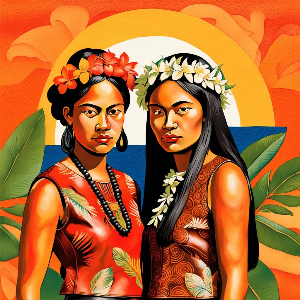 two Tahitian women  by @gladiator