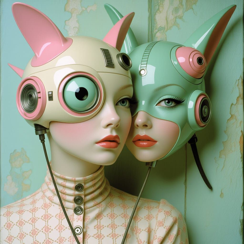 Airbrush, Dadaism, Pastel Colors.  by @NeuroMum