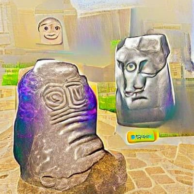 Stone Face Emoji: An AI Interpretation