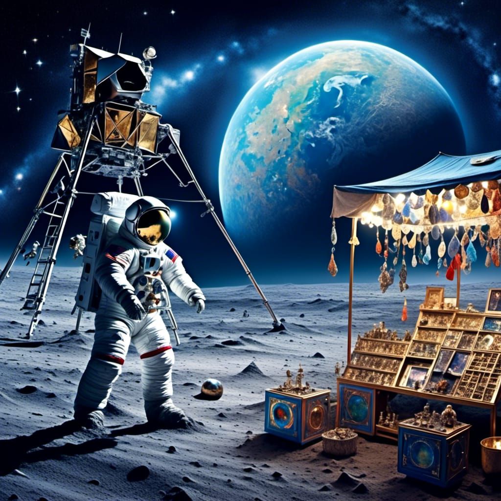 The reality of the first step on the Moon...  by @NightMambo