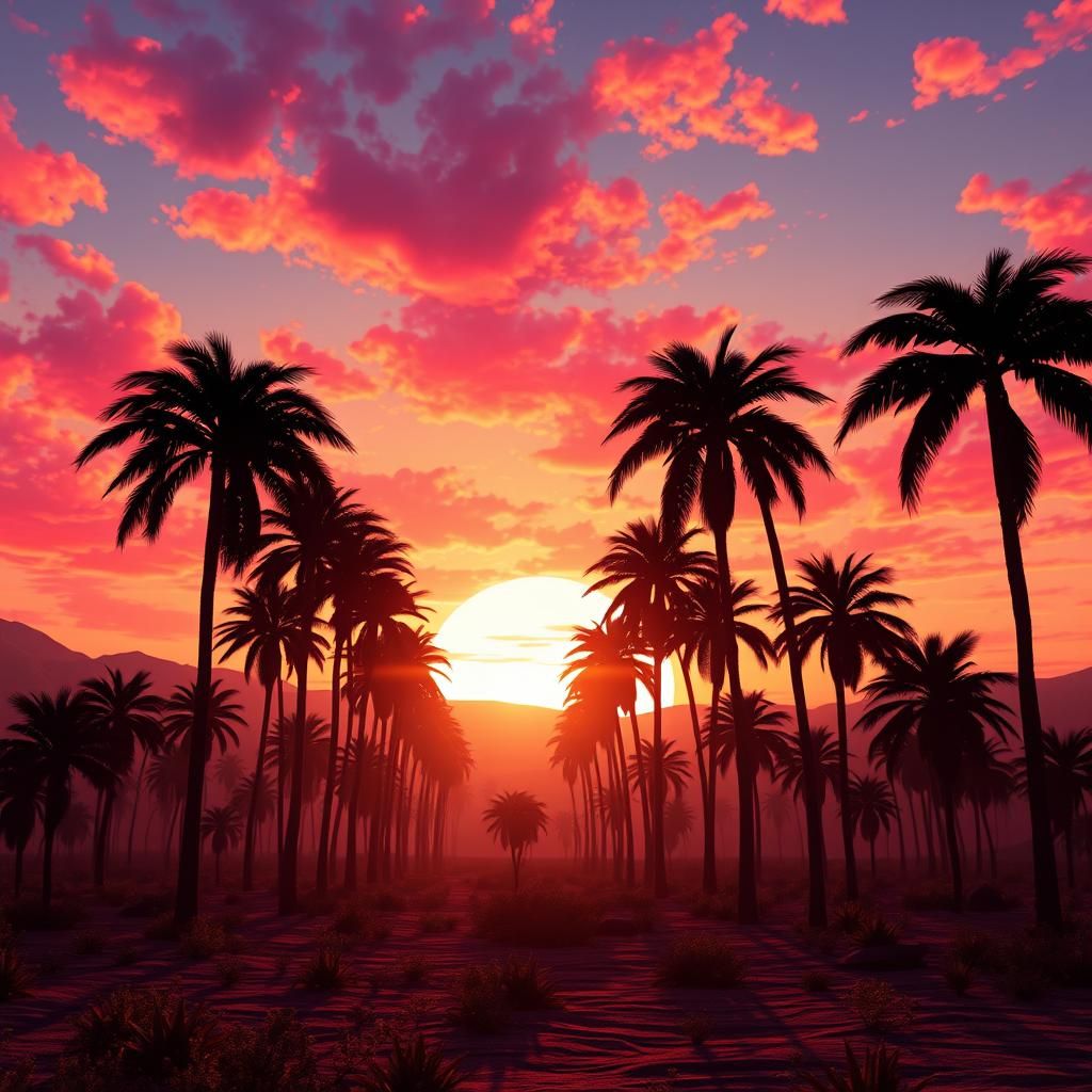 Palm trees 🌴 in the sunset 🌅 