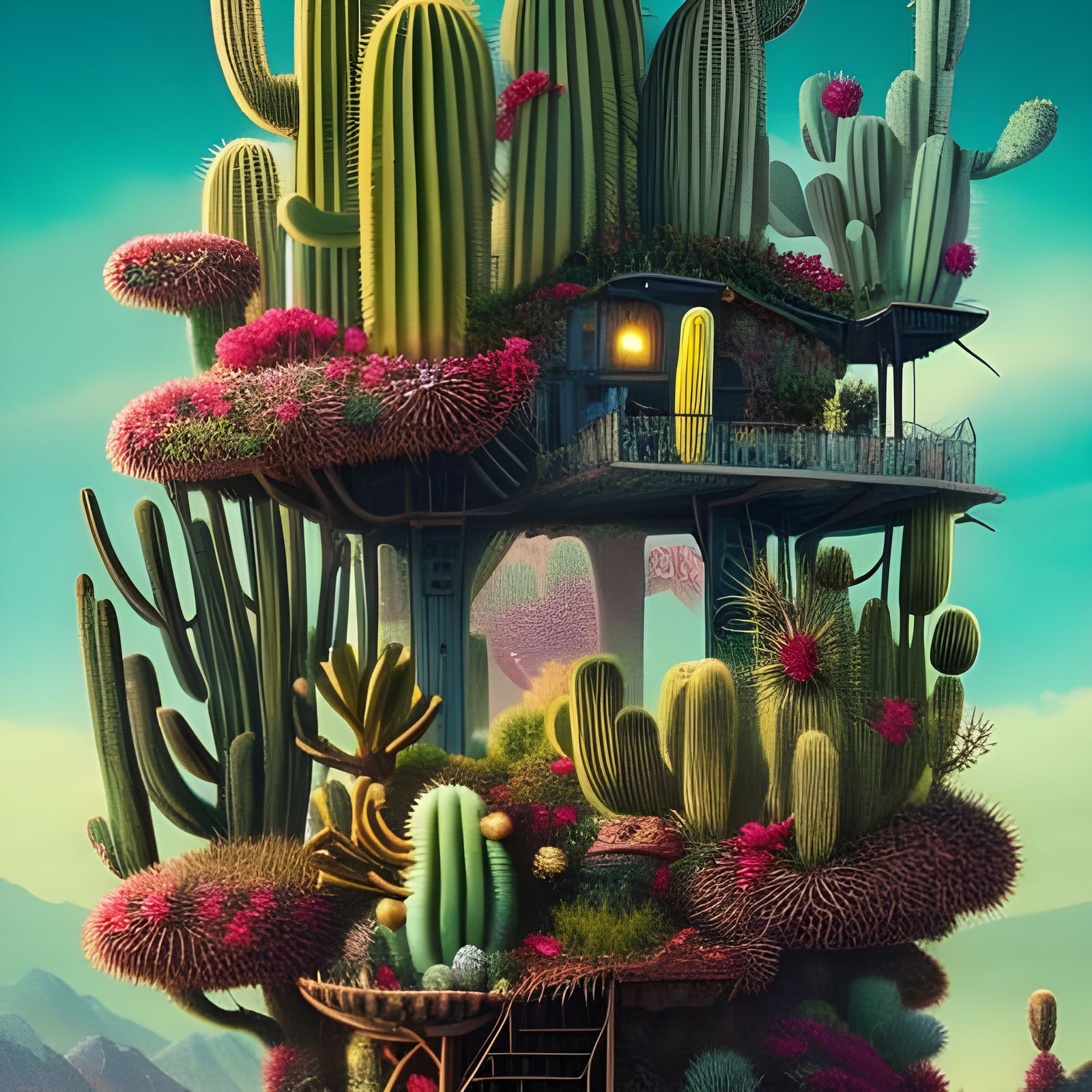 Cactus-tree-house