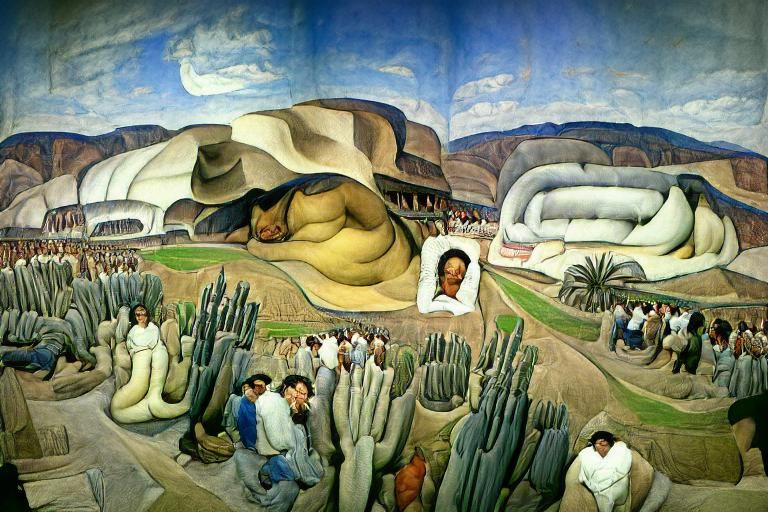 La Llorena in the desert. Diego Rivera. #modifiermonday