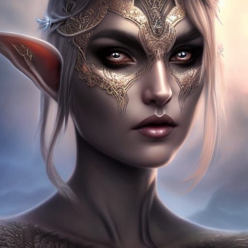 Dark Elf Priestess - AI Generated Artwork - NightCafe Creator