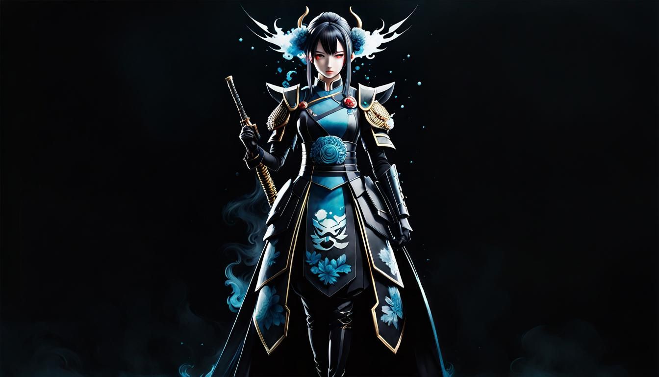 Anime character portrait showcasing the distinct features, c...